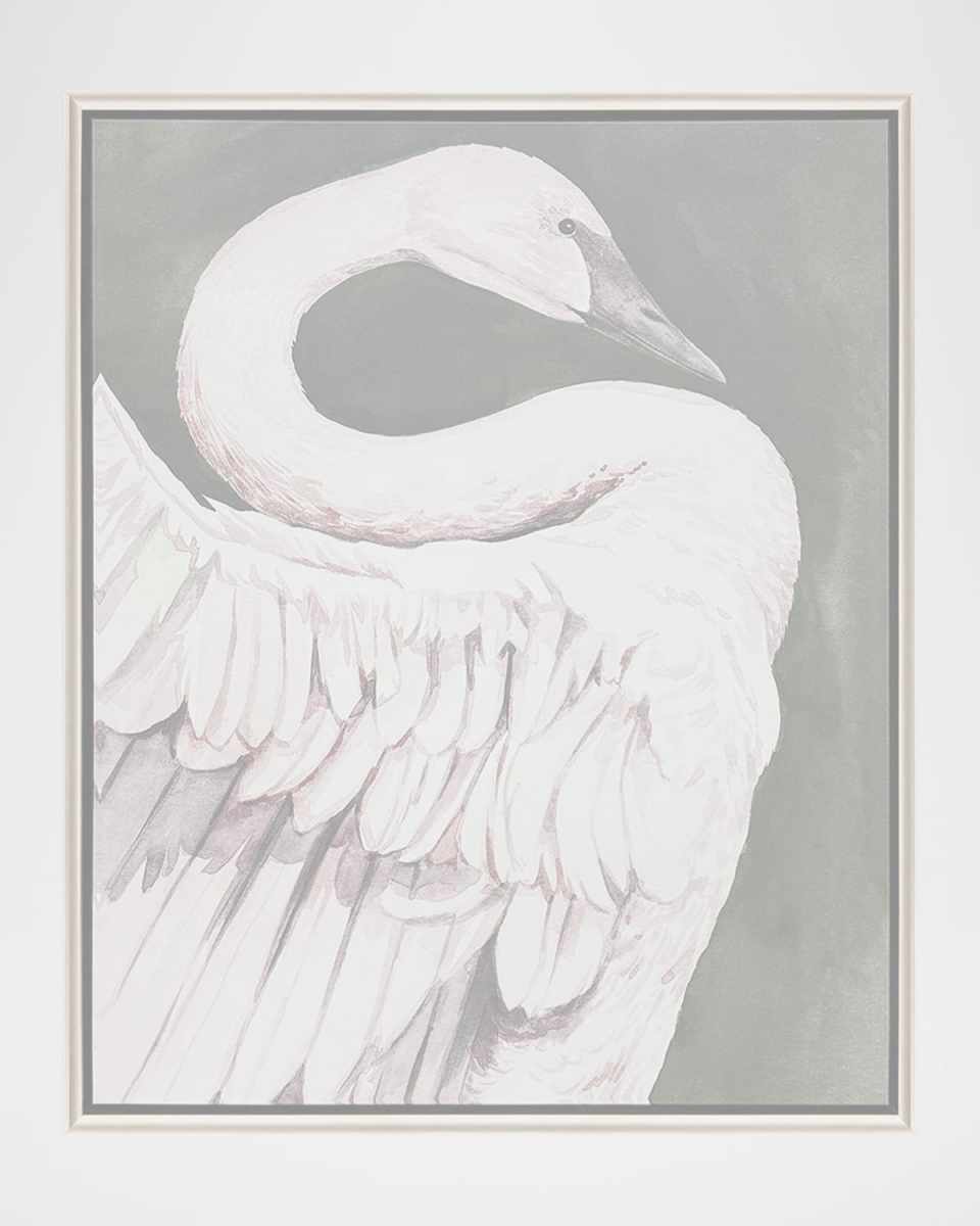 "Swan Dance I" Framed Giclee by Grace Popp